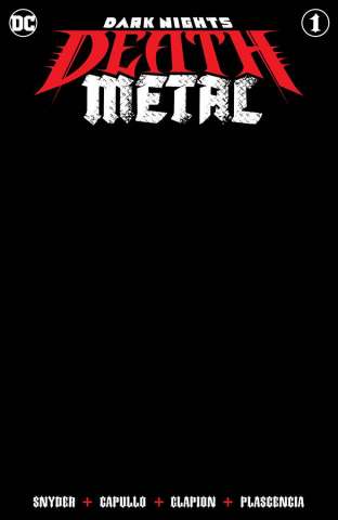 Dark Nights: Death Metal #1 (Black Blank Cover)