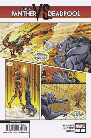 Black Panther vs. Deadpool #1 (Lopez Ortiz 2nd Printing)