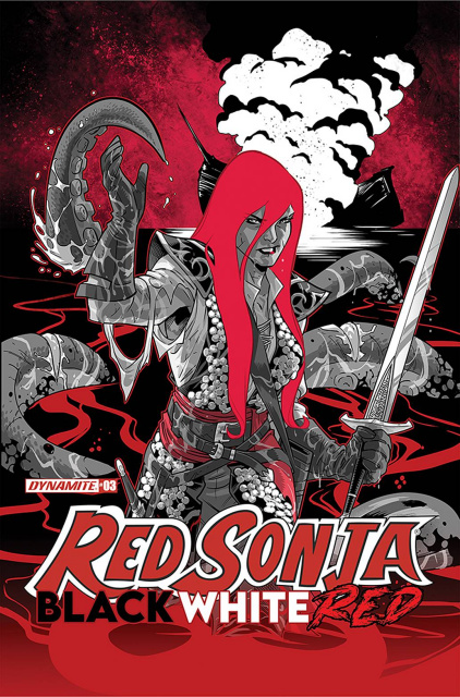 Red Sonja: Black, White, Red #3 (Izaakse Cover)