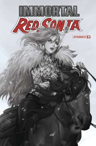 Immortal Red Sonja #7 (10 Copy Leirix B&W Cover)