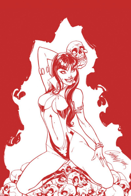 Vampirella #3 (Campbell Crimson Blood Line Art Cover)