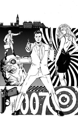 James Bond: Agent of SPECTRE #3 (25 Copy Lopresti B&W Virgin Cover)