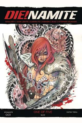 DIE!namite #1 (20 Copy Momoko Red Sonja Zombie Cover)