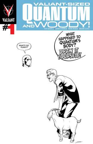 Valiant-Sized Quantum & Woody #1 (Blank Perez Cover)