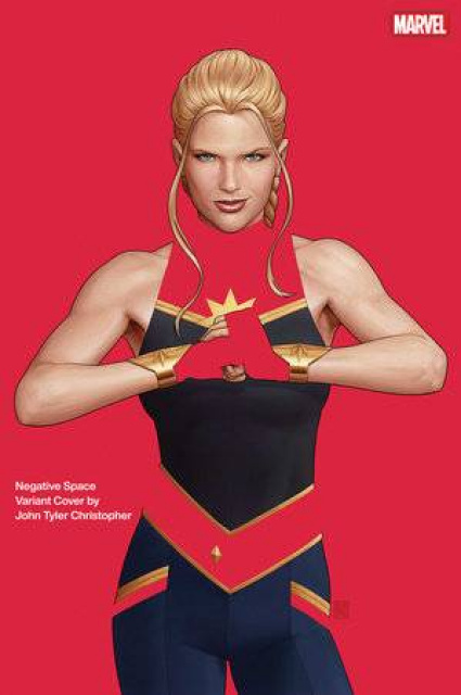 Captain Marvel #1 (John Tyler Christopher Negative Space Cover)