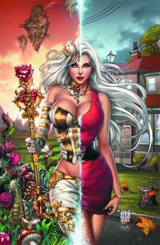 Grimm Fairy Tales: Wonderland #12 (Krome Red Dress Cover)