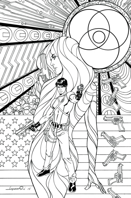 Grayson #16 (Adult Coloring Book Cover)