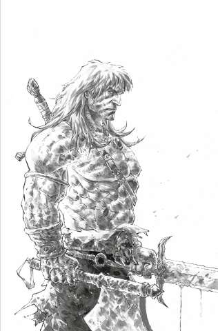 Conan the Barbarian #2 (Quah B&W Ink Virgin Cover)