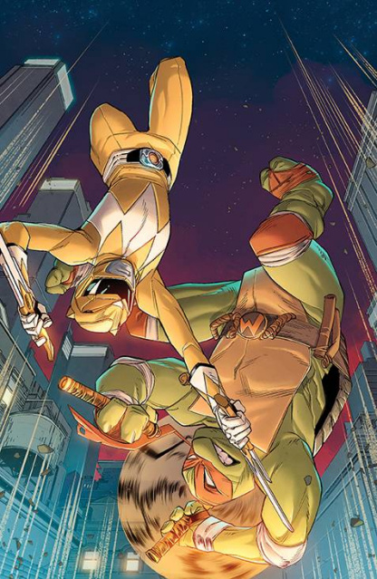 Mighty Morphin Power Rangers / Teenage Mutant Ninja Turtles II #3 (75 Copy Cardstock Guara Cover)