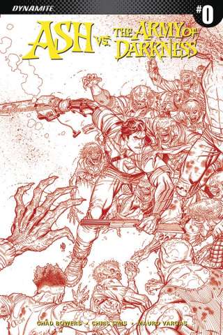 Ash vs. The Army of Darkness #0 (40 Copy Bradshaw Blood Red Cover)