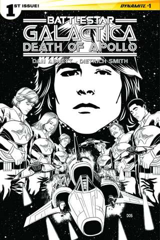 Battlestar Galactica: Death of Apollo #1 (10 Copy Smith B&W Cover)