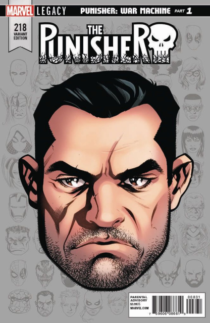 The Punisher #218 (McKone Legacy Headshot Cover)