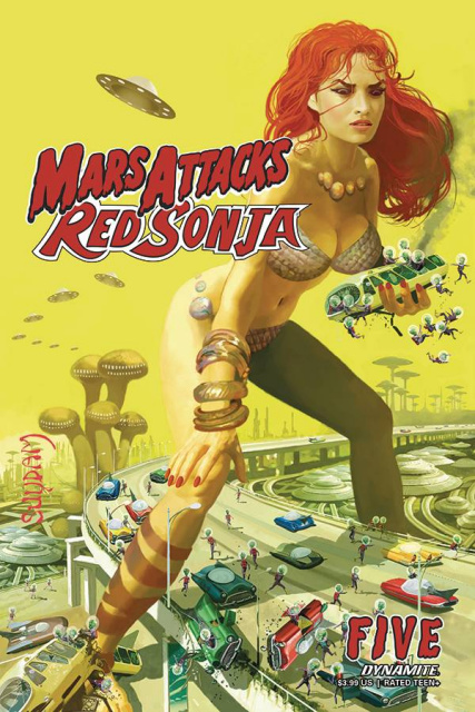 Mars Attacks / Red Sonja #5 (Suydam Cover)