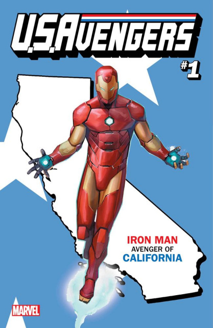 U.S.Avengers #1 (Reis California State Cover)