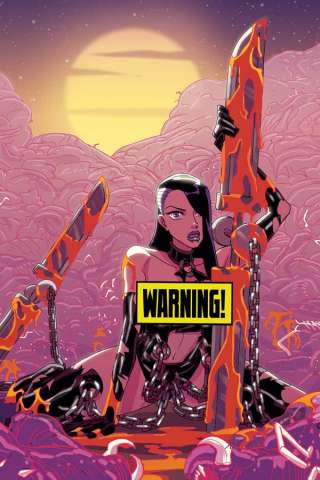 Vampblade #50 (Winston Young Virgin Risque Cover)