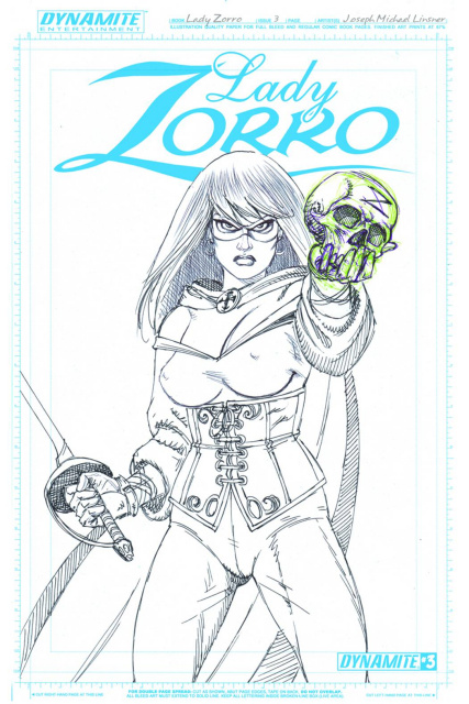 Lady Zorro #3 (10 Copy Linsner Art Board Cover)