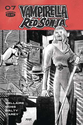 Vampirella / Red Sonja #7 (40 Copy Romero B&W Cover)