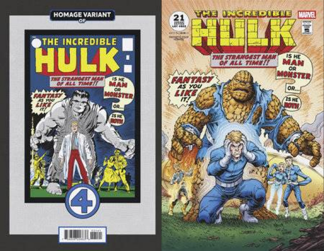 The Incredible Hulk #21 (Todd Nauck Fantastic Four Homage Cover)