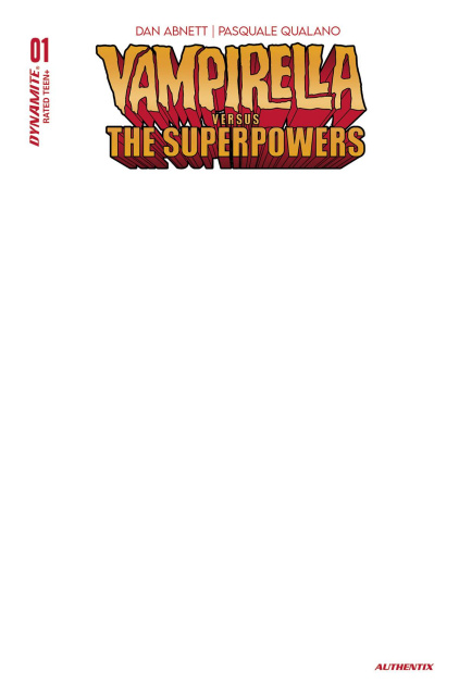 Vampirella vs. The Superpowers #1 (Blank Authentix Cover)