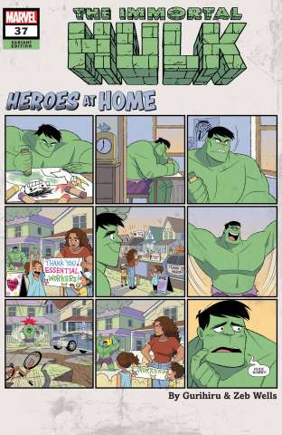 The Immortal Hulk #37 (Gurihiru Heroes At Home Cover)