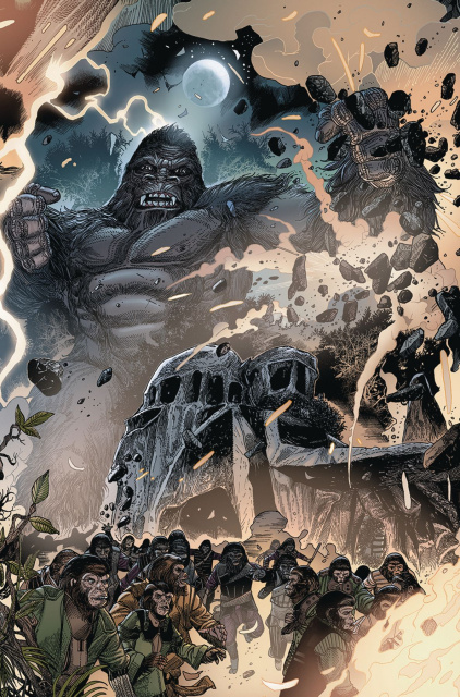 Kong on The Planet of the Apes #5 (Connecting Magno Cover)