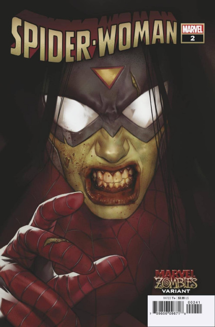 Spider-Woman #2 (Oliver Marvel Zombies Cover)