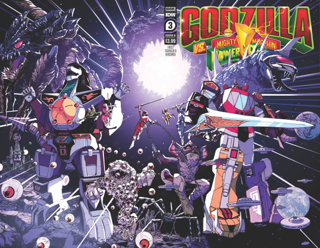 Godzilla vs. Mighty Morphin Power Rangers #3 (Alex Sanchez Cover)