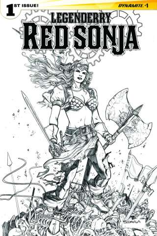Legenderry: Red Sonja #1 (25 Copy Davila B&W Cover)