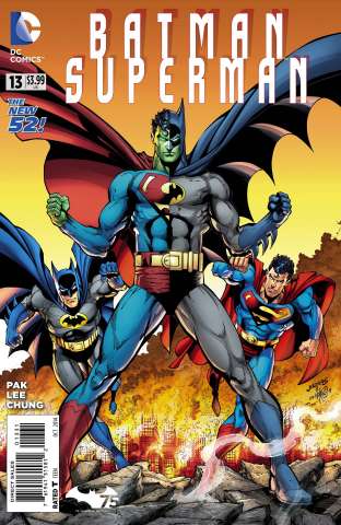Batman / Superman #13 (Batman 75 Cover)