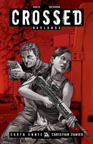Crossed: Badlands #53 (Red Crossed Cover)