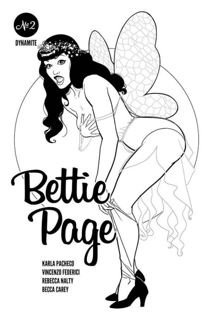 Bettie Page #2 (10 Copy Kano B&W Cover)