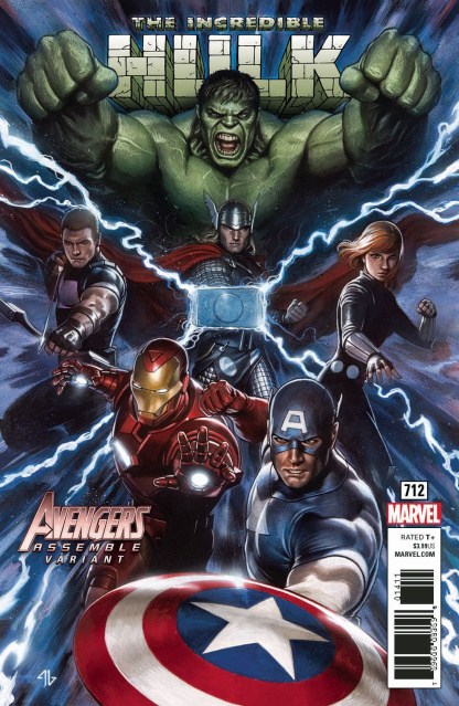 The Incredible Hulk #712 (Granov Avengers Cover)