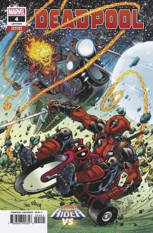 Deadpool #4 (Nauck Cosmic Ghost Rider Cover)
