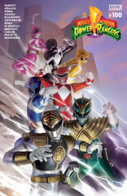 Mighty Morphin Power Rangers #100 (Wrap Mercado Cover)