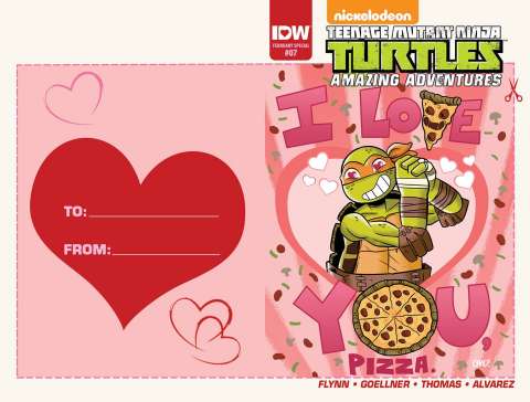 Teenage Mutant Ninja Turtles: Amazing Adventures #7 (Valentine's Day Card Cover)