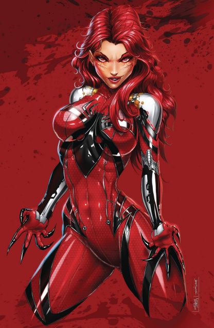 Blood Widow #1 (Tyndall Virgin Metallic Ink Cover)