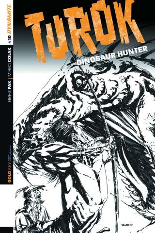 Turok: Dinosaur Hunter #10 (10 Copy Sears B&W Cover)