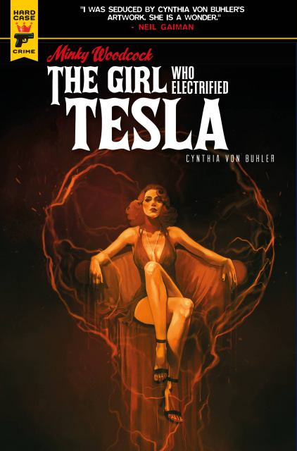 Minky Woodcock: The Girl Who Electrified Tesla #3 (Caranfa Cover)