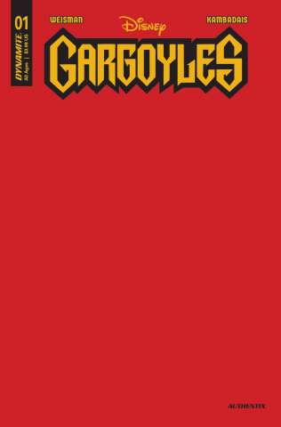 Gargoyles #1 (Red Blank Authentix Cover)
