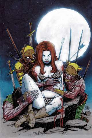 Red Sonja #23 (10 Copy Moss Zombie Virgin Cover)
