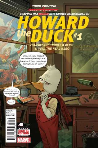 Howard the Duck #1 (Quinones 3rd Printing)