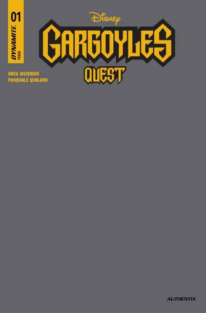 Gargoyles Quest #1 (Stone Grey Blank Authentix Cover)