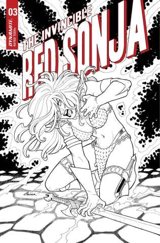 The Invincible Red Sonja #4 (15 Copy Conner Line Art Cover)