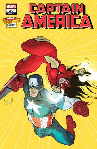 Captain America #20 (Caldwell Spider-Woman Cover)