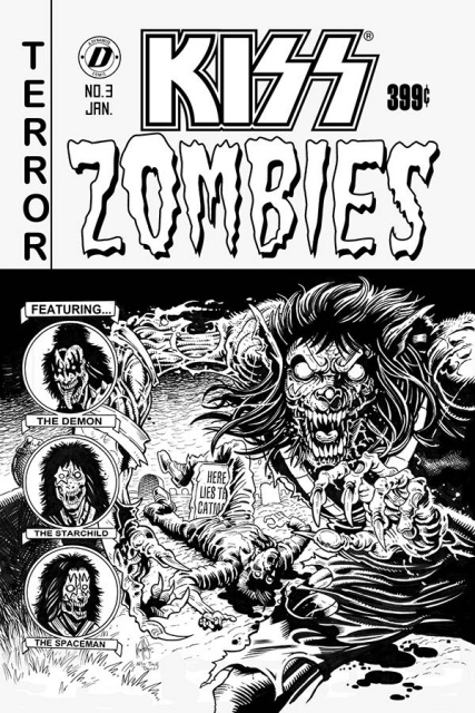 KISS: Zombies #3 (7 Copy Haeser Cover)
