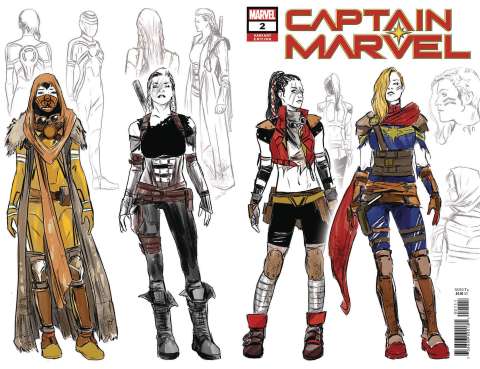Captain Marvel #2 (Carnero Design Wraparound Cover)