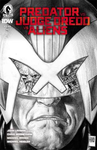Predator vs. Judge Dredd vs. Aliens #1 (Fabry Pencils Cover)