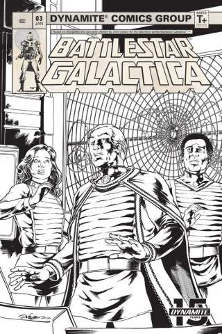 Battlestar Galactica Classic #3 (20 Copy HDR B&W Cover)