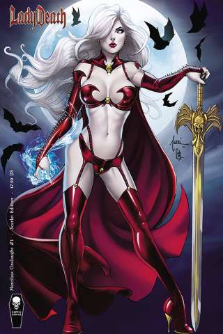 Lady Death: Merciless Onslaught #1 (Tucci Scarlet Cover)