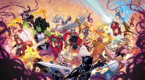 The War of the Realms #1 (Dauterman Wraparound Gatefold Young Guns Cover)